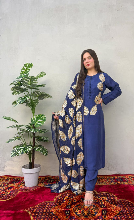 Raani luxury festive outfit with chiffon dupatta