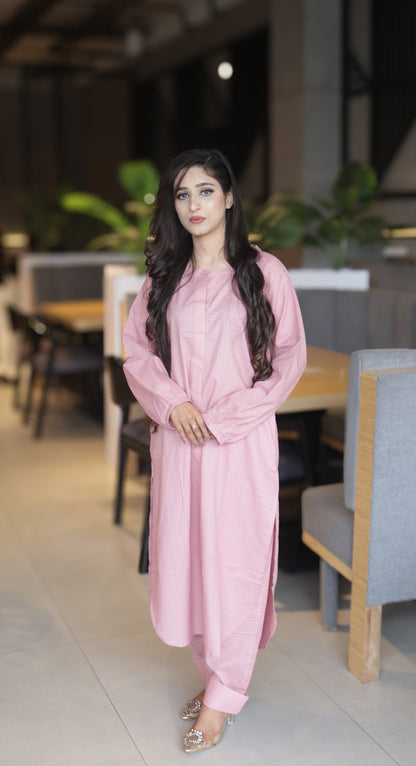 Pink coord Lawn 2pc