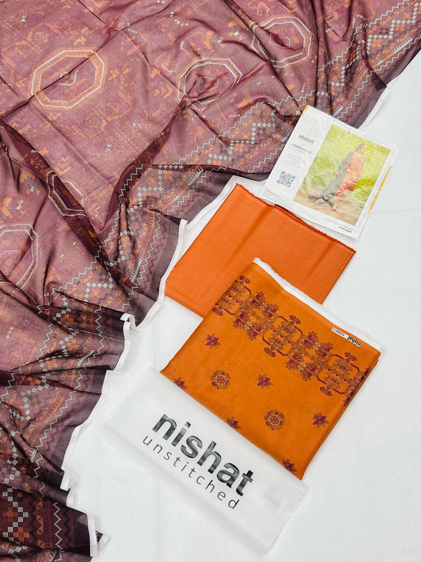 Nishat 3 Piece - Printed Suit - 42206513-R
