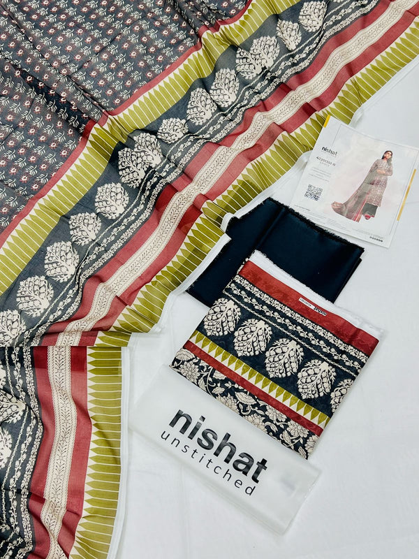Nishat 3 Piece - Printed Suit - 42201351-R