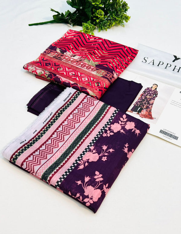 Sapphire Lawn 3pc  00U3PDY24V52