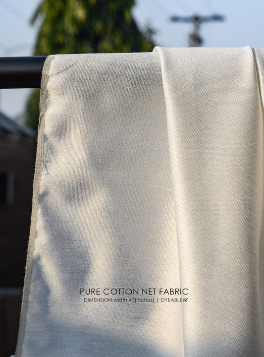 Premium Pure Cotton Net Fabric